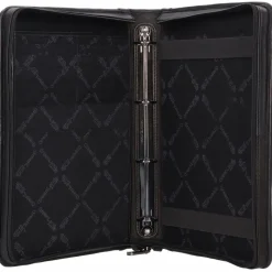 Greenland Nature Mappen Aller Art<Black Nappa Ringmappe Leder 33 cm schwarz