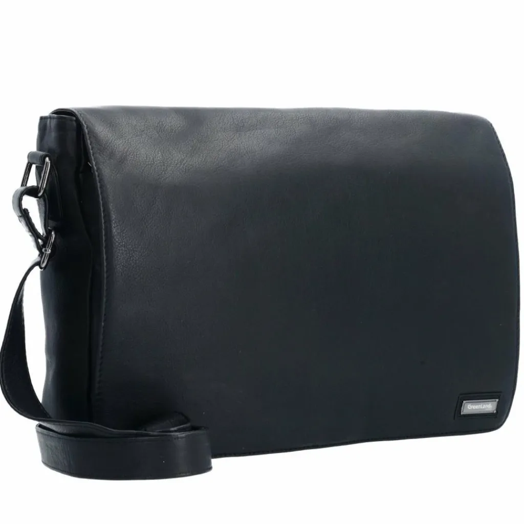 Greenland Nature Messenger Bags<Nappa Messenger Leder 38 cm black