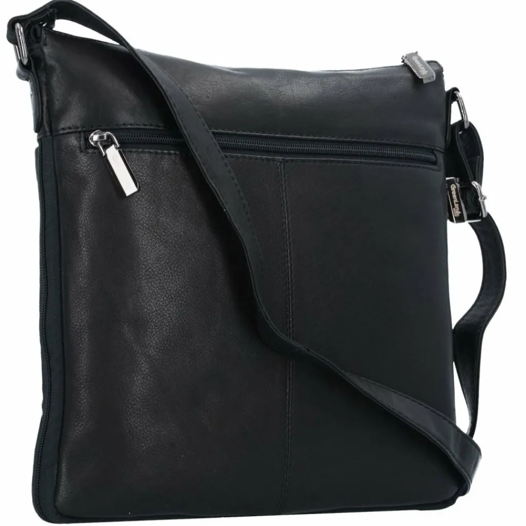 Greenland Nature Umhängetaschen<Nappa Umhängetasche Leder 29 cm black