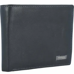 Greenland Nature Herrengeldbörsen Querformat<Nappa Geldbörse RFID Leder 11 cm black