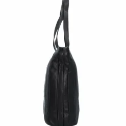 Outlet Greenland Nature Nappa Shopper Tasche Leder 37 cm black