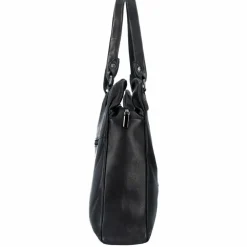 Greenland Nature Henkeltaschen|Schultertaschen<Nappa Schultertasche Leder 38 cm black