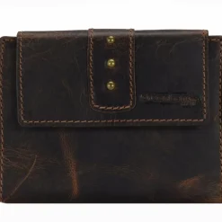 Greenland Nature Damengeldbörsen Querformat<Classic Geldbörse Leder 12,5 cm brown