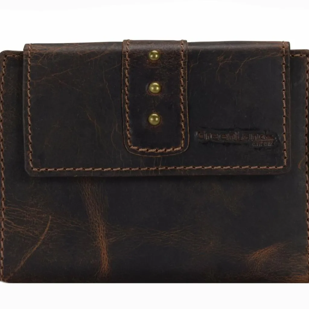 Greenland Nature Damengeldbörsen Querformat<Classic Geldbörse Leder 12,5 cm brown