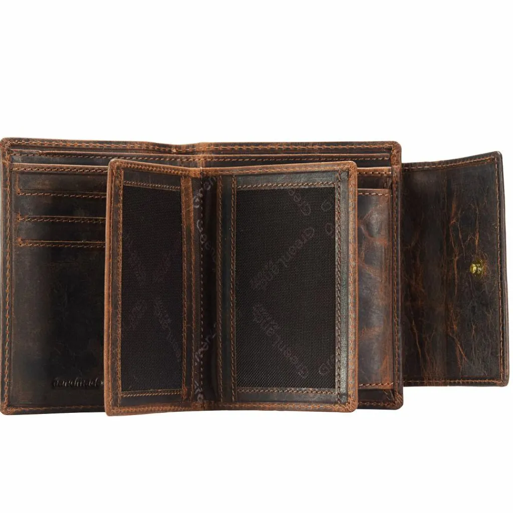 Greenland Nature Damengeldbörsen Querformat<Classic Geldbörse Leder 12,5 cm brown