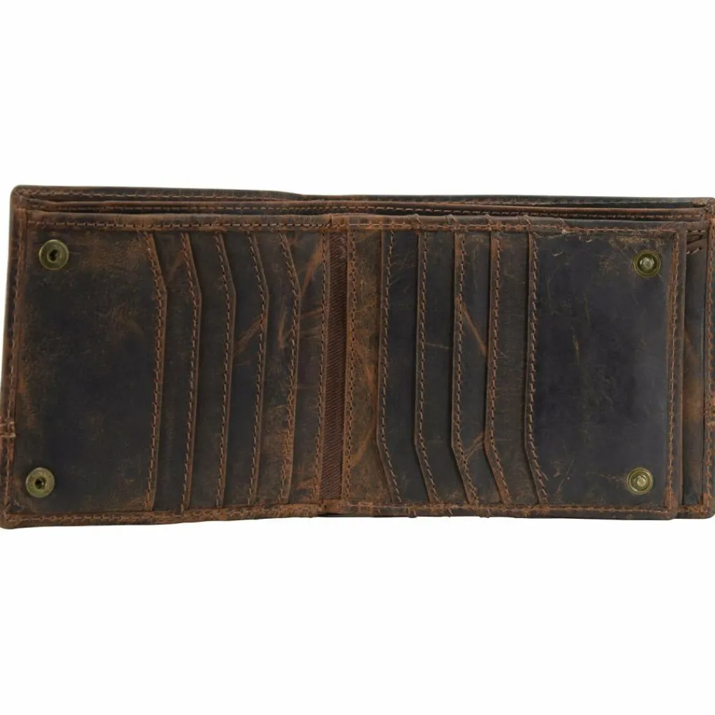 Hot Greenland Nature Classic Geldbörse Leder 12,5 cm brown