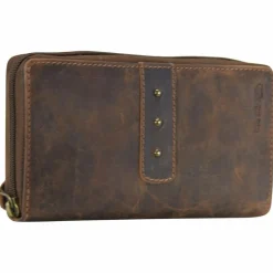 Greenland Nature Damengeldbörsen Querformat<Classic Geldbörse Leder 19 cm brown