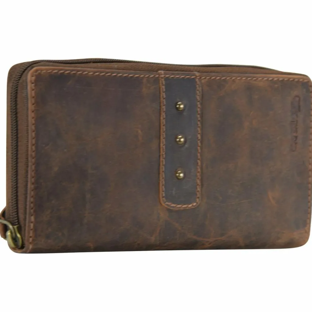 Greenland Nature Damengeldbörsen Querformat<Classic Geldbörse Leder 19 cm brown