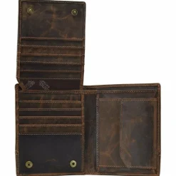 Online Greenland Nature Classic Geldbörse Leder 10,5 cm brown