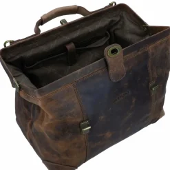 New Greenland Nature Classic Bügeltasche Doktorkoffer Leder 41 cm brown
