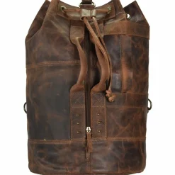 Outlet Greenland Nature Classic Rucksack Seesack Leder 50 cm braun