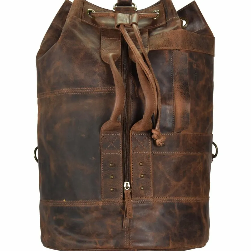 Outlet Greenland Nature Classic Rucksack Seesack Leder 50 cm braun