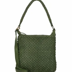Clearance Greenland Nature Femi & Nine Schultertasche Leder 39 cm green