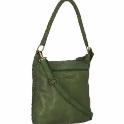 Clearance Greenland Nature Femi & Nine Schultertasche Leder 39 cm green