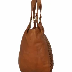 Discount Greenland Nature Femi & Nine Schultertasche Leder 38 cm cognac