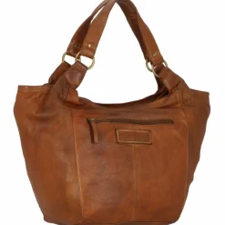 Discount Greenland Nature Femi & Nine Schultertasche Leder 38 cm cognac