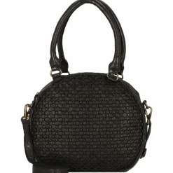 Outlet Greenland Nature Femi & Nine Schultertasche Leder 34 cm black