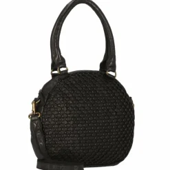 Outlet Greenland Nature Femi & Nine Schultertasche Leder 34 cm black