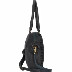 Greenland Nature Schultertaschen<Femi & Nine Schultertasche Leder 34 cm navy