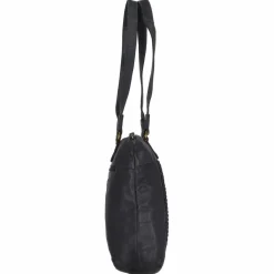 Greenland Nature Henkeltaschen|Schultertaschen<Femi & Nine Schultertasche Leder 35 cm navy