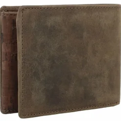 Herren Greenland Nature Geldbörse RFID Leder 11,5 cm