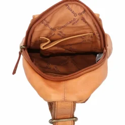 Greenland Nature Umhängetaschen<Umhängetasche Leder 19 cm cognac2