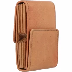 Greenland Nature Visitenkartenetuis<Kreditkartenetui RFID Schutz Leder 7 cm cognac2