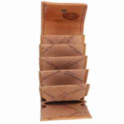Greenland Nature Visitenkartenetuis<Kreditkartenetui RFID Schutz Leder 7 cm cognac2