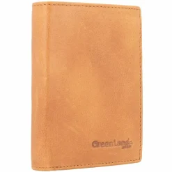 Greenland Nature Damengeldbörsen Hochformat<Geldbörse RFID Schutz Leder 9 cm braun