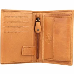 Greenland Nature Damengeldbörsen Hochformat<Geldbörse RFID Schutz Leder 9 cm braun