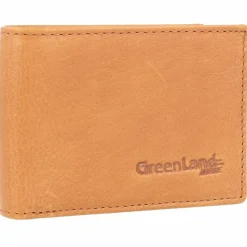 Greenland Nature Herrengeldbörsen Querformat<Geldbörse RFID Schutz Leder 10 cm braun