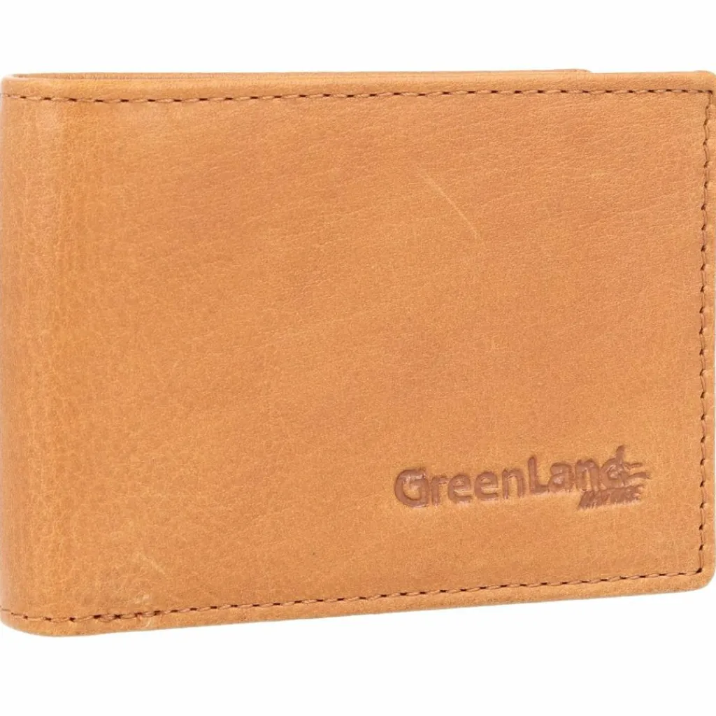 Greenland Nature Herrengeldbörsen Querformat<Geldbörse RFID Schutz Leder 10 cm braun