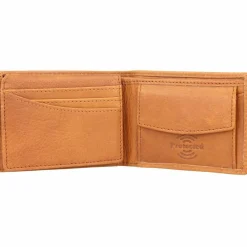 Greenland Nature Herrengeldbörsen Querformat<Geldbörse RFID Schutz Leder 10 cm braun