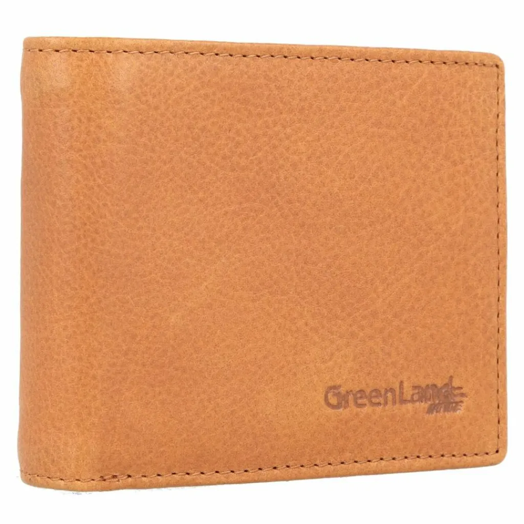 Best Greenland Nature Geldbörse RFID Schutz Leder 12 cm braun