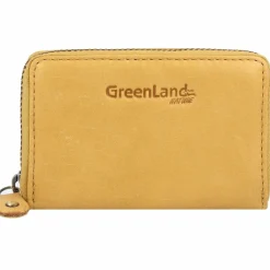 Greenland Nature Visitenkartenetuis<Kreditkartenetui RFID Leder 10,5 cm safran
