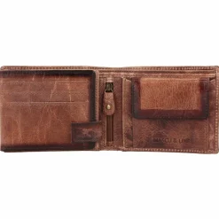 Greenland Nature Herrengeldbörsen Querformat<Mascu & Line Geldbörse RFID Leder 12 cm braun