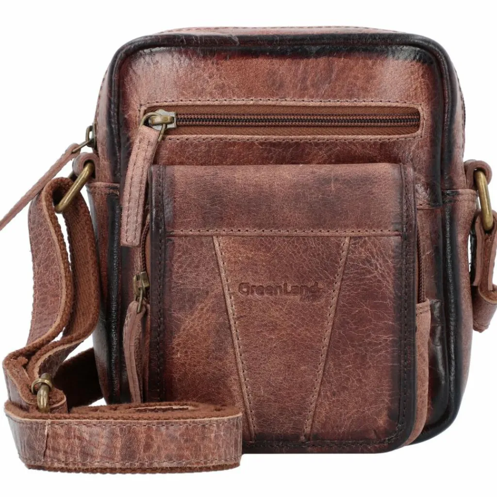 Greenland Nature Umhängetaschen<Mascu & Line Umhängetasche Leder 20 cm brown