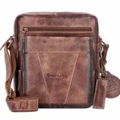 Greenland Nature Mascu & Line Umhängetasche Leder 25 cm