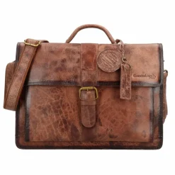 Greenland Nature Aktentaschen<Mascu & Line Aktentasche Leder 40 cm braun