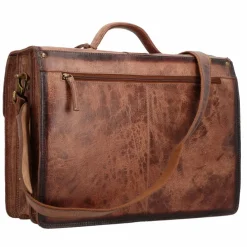 Greenland Nature Aktentaschen<Mascu & Line Aktentasche Leder 40 cm braun