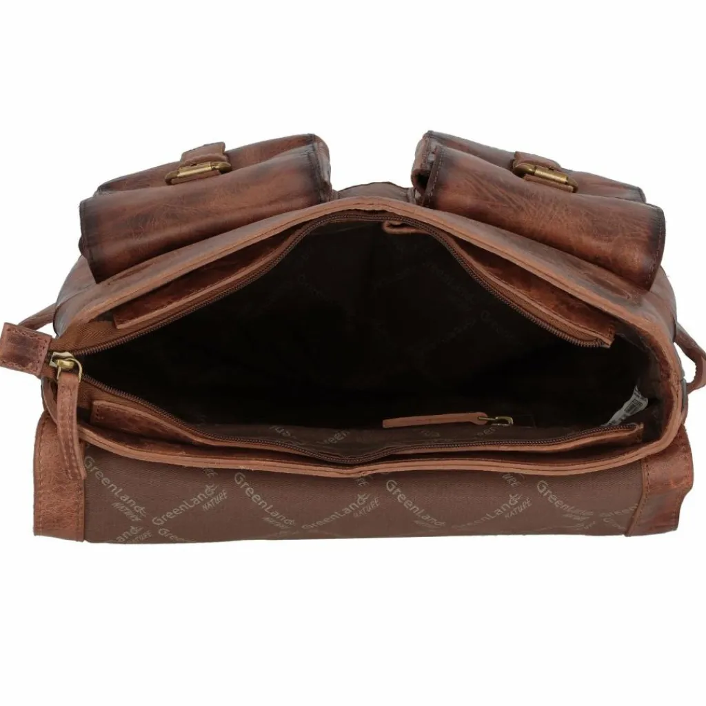 Clearance Greenland Nature Mascu & Line Rucksack Leder 39 cm braun