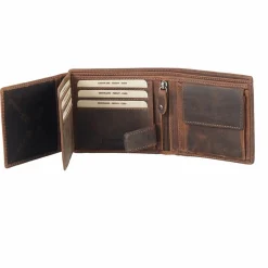 Greenland Nature Herrengeldbörsen Querformat<Montana Geldbörse Leder 11,5 cm natur