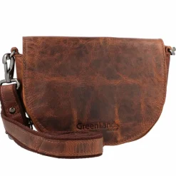 Greenland Nature Umhängetaschen<Montana Umhängetasche Leder 21 cm braun