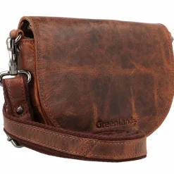 Greenland Nature Umhängetaschen<Montana Umhängetasche Leder 21 cm braun