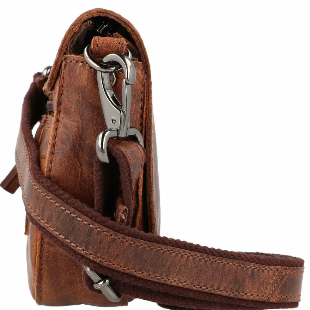 Greenland Nature Umhängetaschen<Montana Umhängetasche Leder 21 cm braun