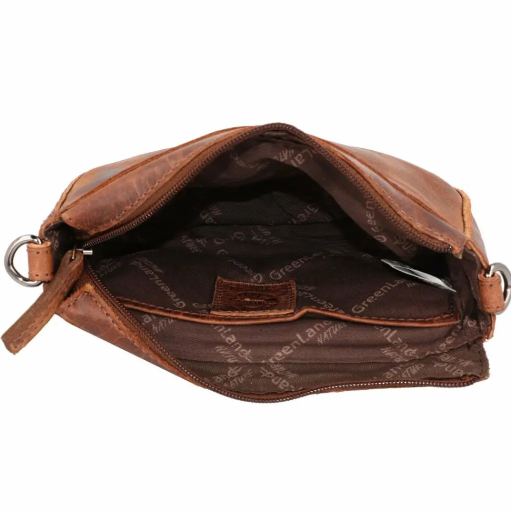 Greenland Nature Umhängetaschen<Montana Umhängetasche Leder 21 cm braun