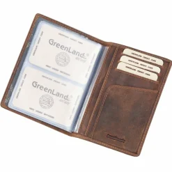 Greenland Nature Visitenkartenetuis<Montana Visitenkartenetui Leder 10 cm natur
