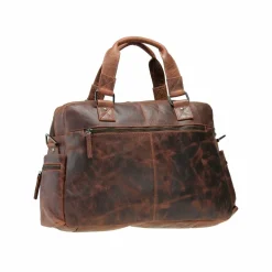 Outlet Greenland Nature Montana Handtasche Leder 40 cm Laptopfach braun