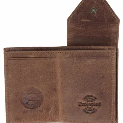 Greenland Nature Herrengeldbörsen Hochformat<Montana Geldbörse RFID Leder 7 cm braun