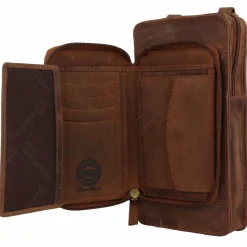 Greenland Nature Handytaschen<Montenegro Handytasche Leder 22 cm braun